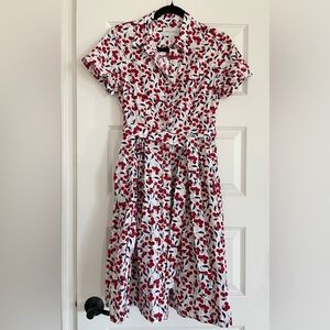 Donna Morgan Cherry Print Dress 6